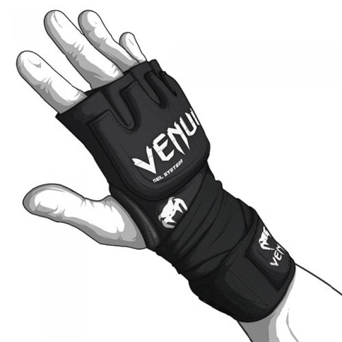 VENUM／ヴェナム　アクセサリー　VENUM WOMEN／レディース　アクセサリー　　KONTACT GEL GLOVE WRAPS／コンタクト ジェル・グローブラップ（黒）