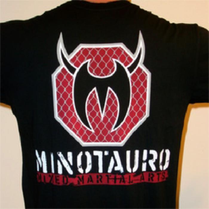 総合格闘技MMAブランド／その他　Tシャツ　　MINOTAURO CLOTHING／ミノタウロ・クローシング　オクタゴンMMA ヴィンテージ・ブラック