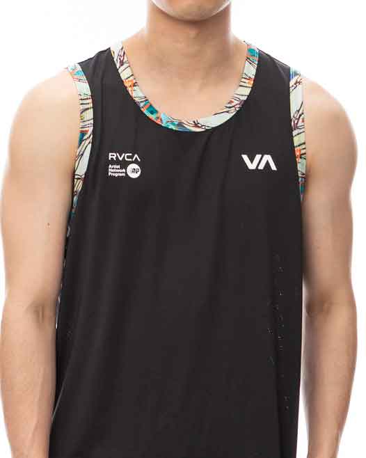 RVCA／ルーカ（ルカ）　タンクトップ　　SAGE VAUGHN RVCA RUNNER TANK TOP／セージ・ヴォーン RVCA ランナー タンクトップ