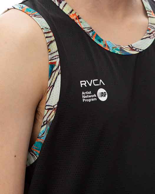 RVCA／ルーカ（ルカ）　タンクトップ　　SAGE VAUGHN RVCA RUNNER TANK TOP／セージ・ヴォーン RVCA ランナー タンクトップ