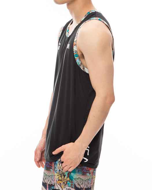 RVCA／ルーカ（ルカ）　タンクトップ　　SAGE VAUGHN RVCA RUNNER TANK TOP／セージ・ヴォーン RVCA ランナー タンクトップ