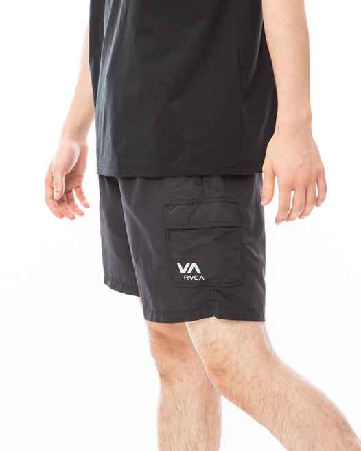 RVCA／ルーカ（ルカ）　ショーツ　　OUTSIDER PACKABLE CARGO SHORTS／アウトサイダー パッカブル カーゴショーツ（黒）