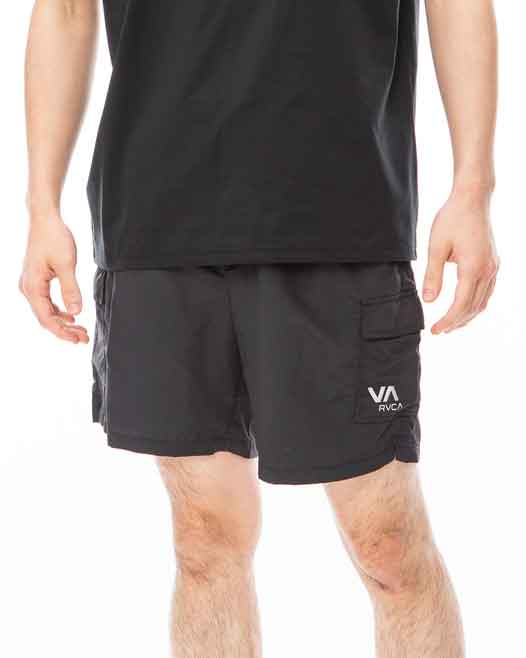 RVCA／ルーカ（ルカ）　ショーツ　　OUTSIDER PACKABLE CARGO SHORTS／アウトサイダー パッカブル カーゴショーツ（黒）