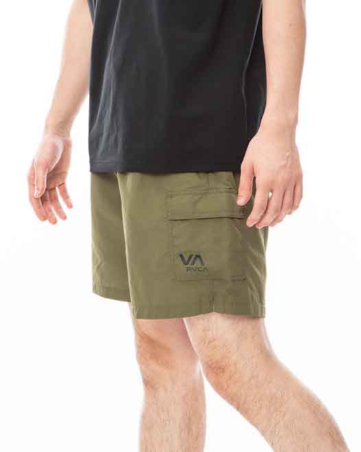 RVCA／ルーカ（ルカ）　ショーツ　　OUTSIDER PACKABLE CARGO SHORTS／アウトサイダー パッカブル カーゴショーツ（オリーブ）