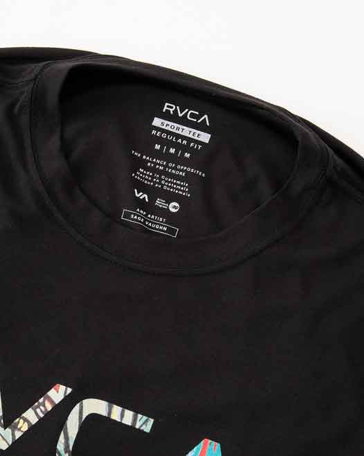 RVCA／ルーカ（ルカ）　Tシャツ　　SAGE VAUGHN ANP T-SHIRT／セージ・ヴォーン ANP Tシャツ（黒）