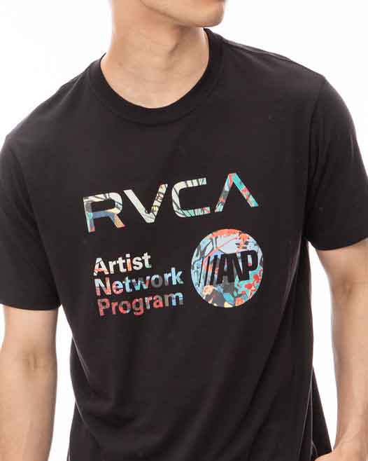 RVCA／ルーカ（ルカ）　Tシャツ　　SAGE VAUGHN ANP T-SHIRT／セージ・ヴォーン ANP Tシャツ（黒）