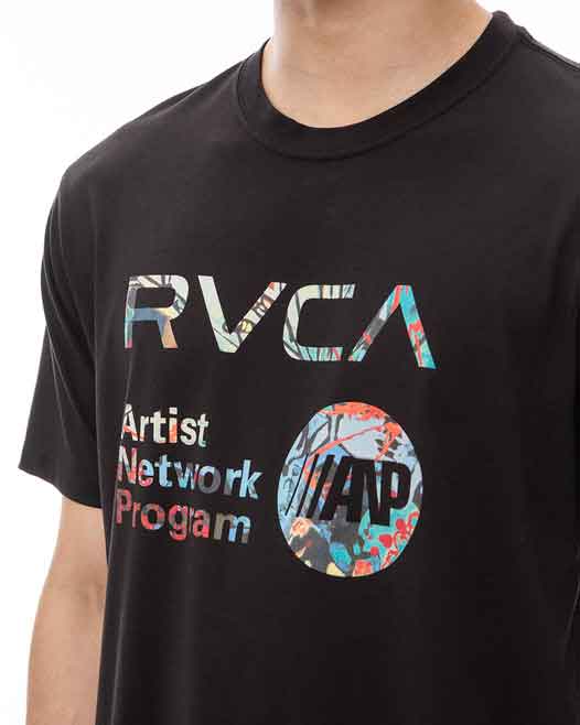 RVCA／ルーカ（ルカ）　Tシャツ　　SAGE VAUGHN ANP T-SHIRT／セージ・ヴォーン ANP Tシャツ（黒）