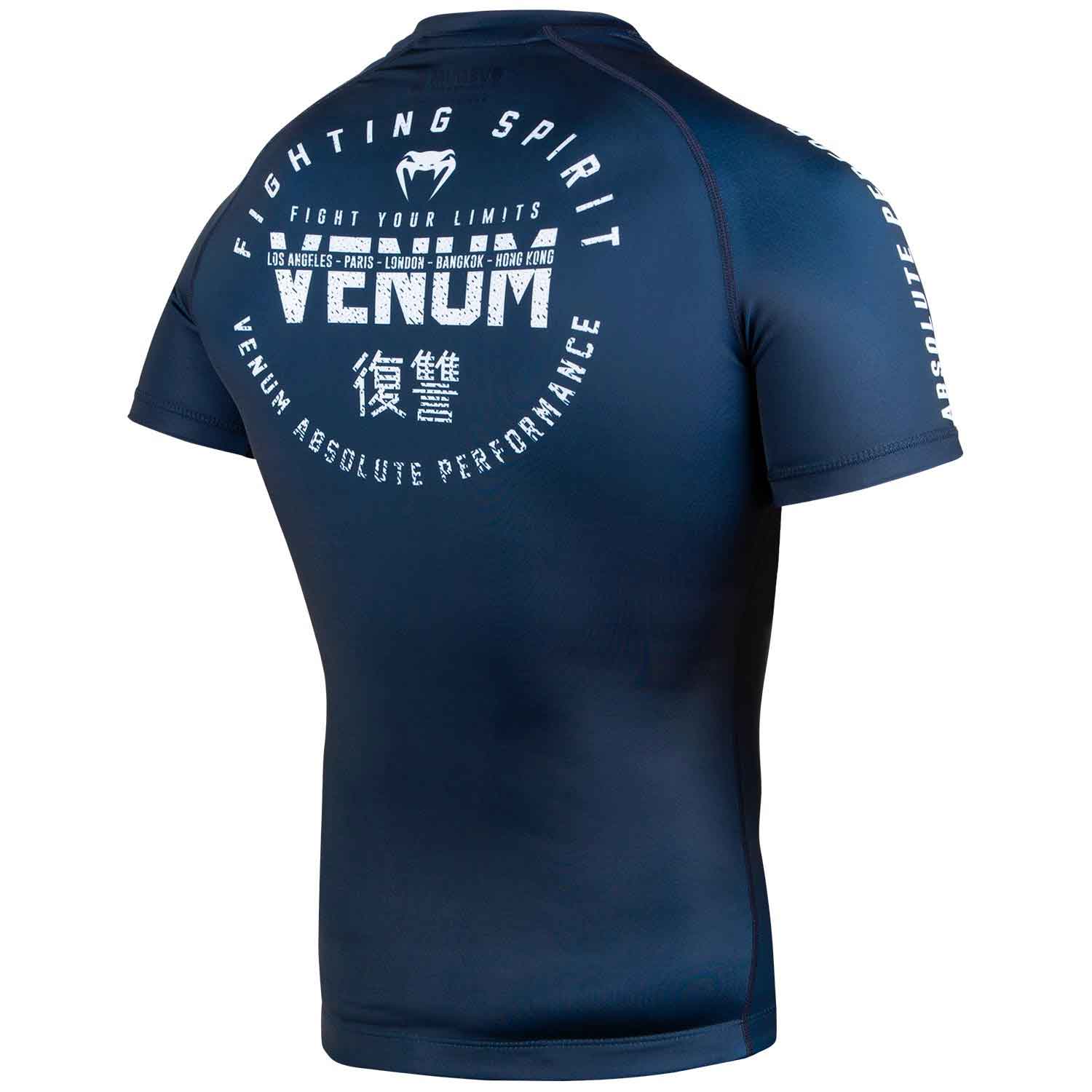 VENUM／ヴェナム　ラッシュガード　　SIGNATURE RASHGUARD SHORT SLEEVES／シグネイチャー ラッシュガード ショート（ネイビーブルー）