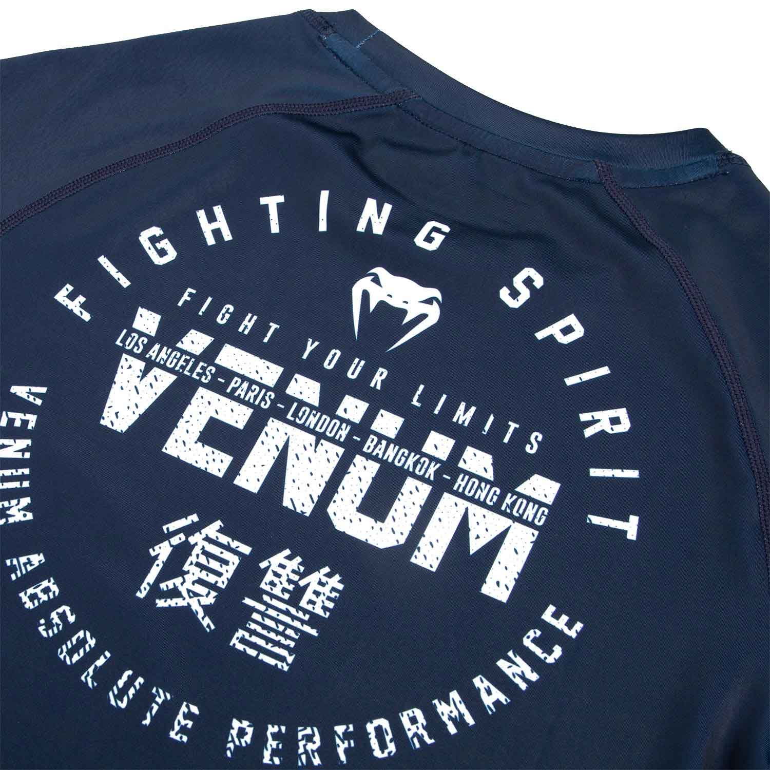 VENUM／ヴェナム　ラッシュガード　　SIGNATURE RASHGUARD SHORT SLEEVES／シグネイチャー ラッシュガード ショート（ネイビーブルー）