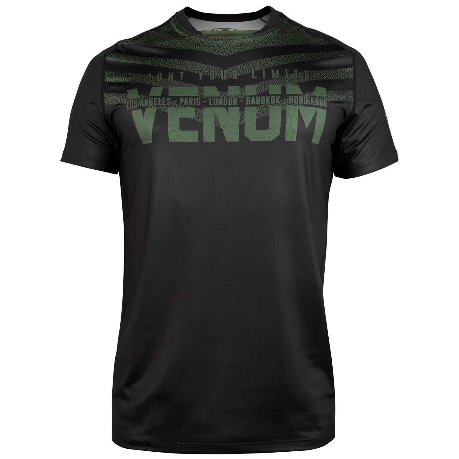 VENUM／ヴェナム　Tシャツ　　SIGNATURE DRY TECH T-SHIRT／シグネイチャー ドライテックTシャツ（黒／カーキ）