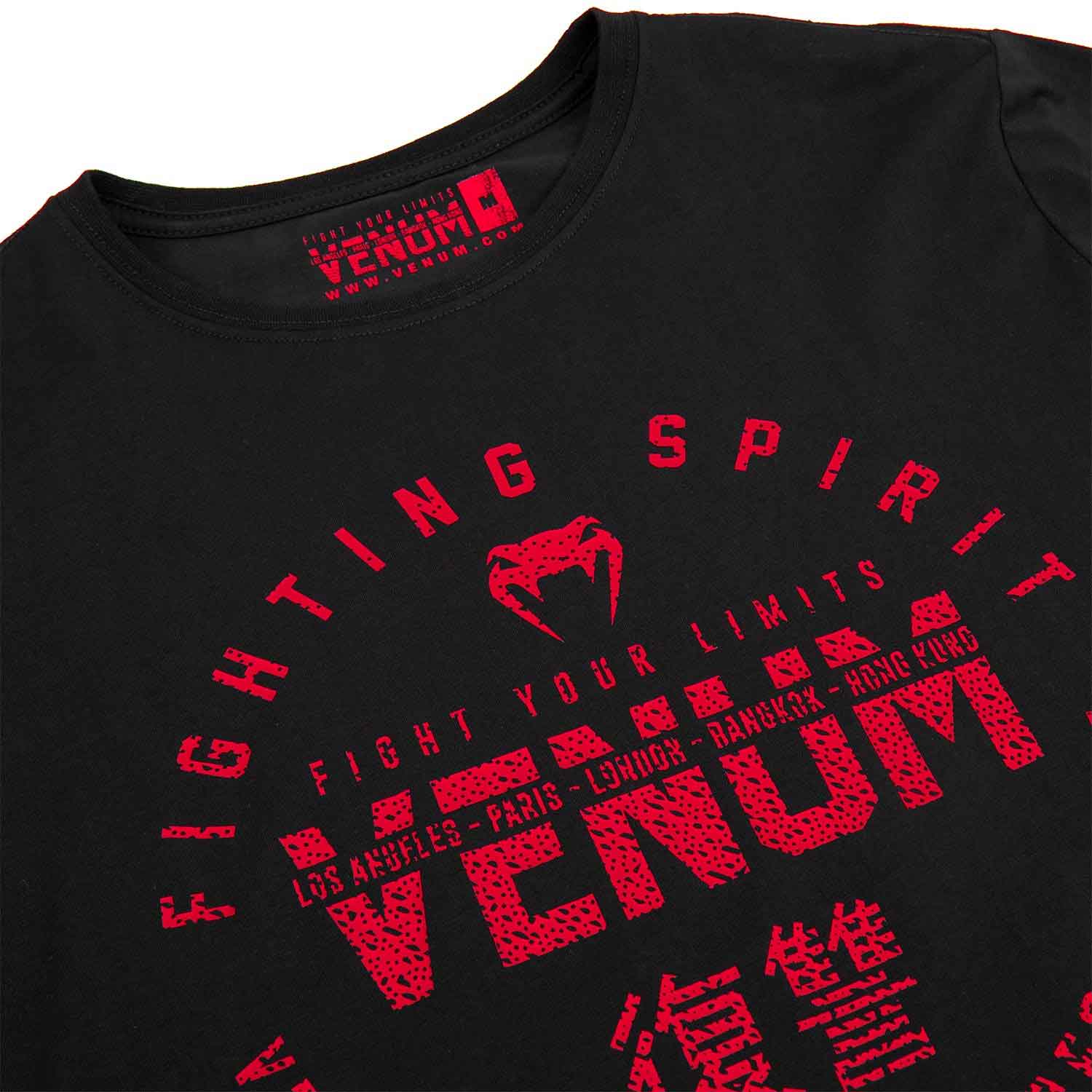 VENUM／ヴェナム　ロングスリーブ　　SIGNATURE T-SHIRT LONG SLEEVES／シグネイチャー ロングスリーブ（黒／レッド）