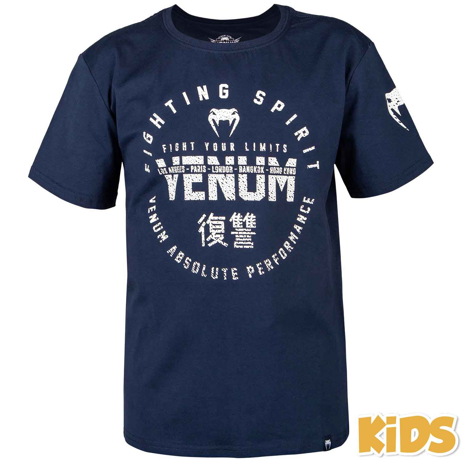 VENUM KIDS／キッズ　Tシャツ　　SIGNATURE KIDS T-SHIRT／シグネイチャー キッズTシャツ（ネイビーブルー）