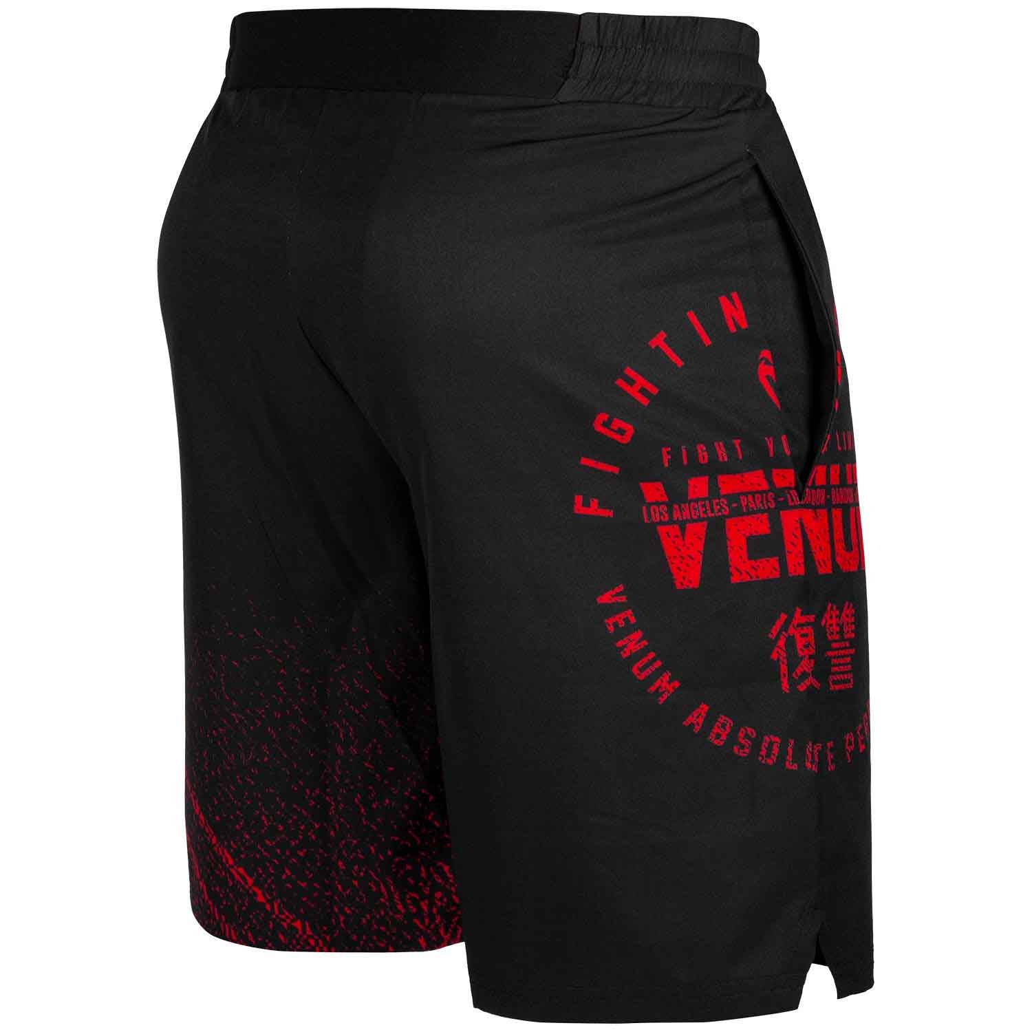 VENUM／ヴェナム　トレーニング・フィットネスショーツ　　SIGNATURE TRAINING SHORTS／シグネイチャー トレーニングショーツ（黒／レッド）