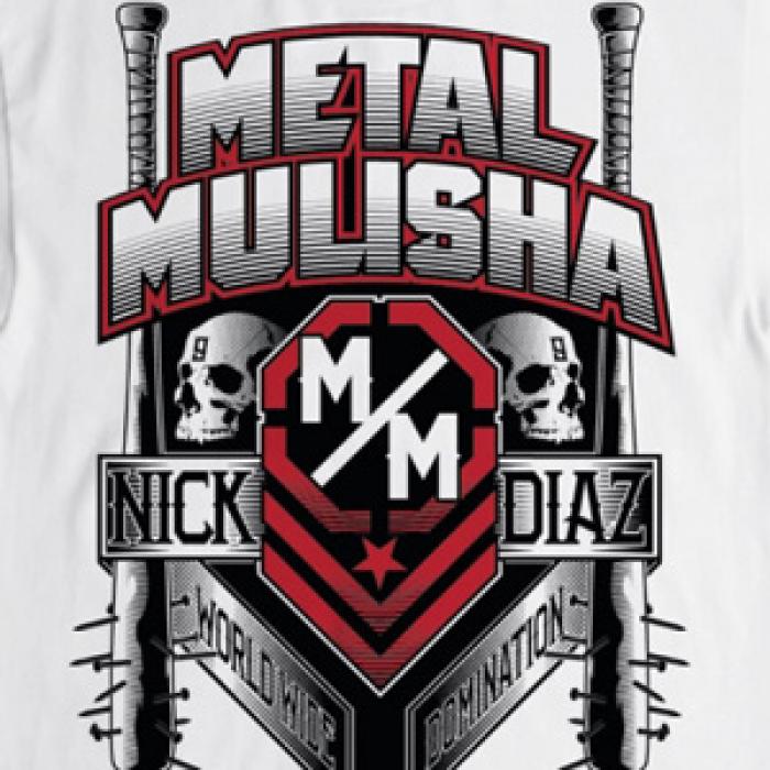 METAL MULISHA／メタルマリーシャ　Tシャツ　　ニック・ディアスUFC137着用モデル（白）