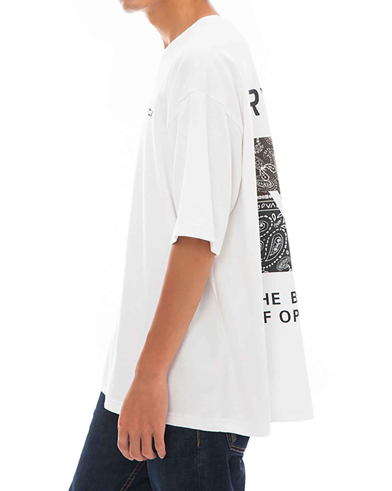 RVCA／ルーカ（ルカ）　Tシャツ　　BANDANA Tシャツ（白／黒）