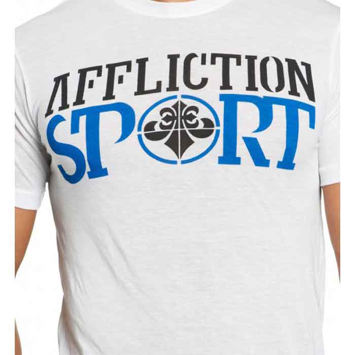 Affliction／アフリクション　Tシャツ　　スポーツ（ホワイト・マシーン・ウォッシュ）