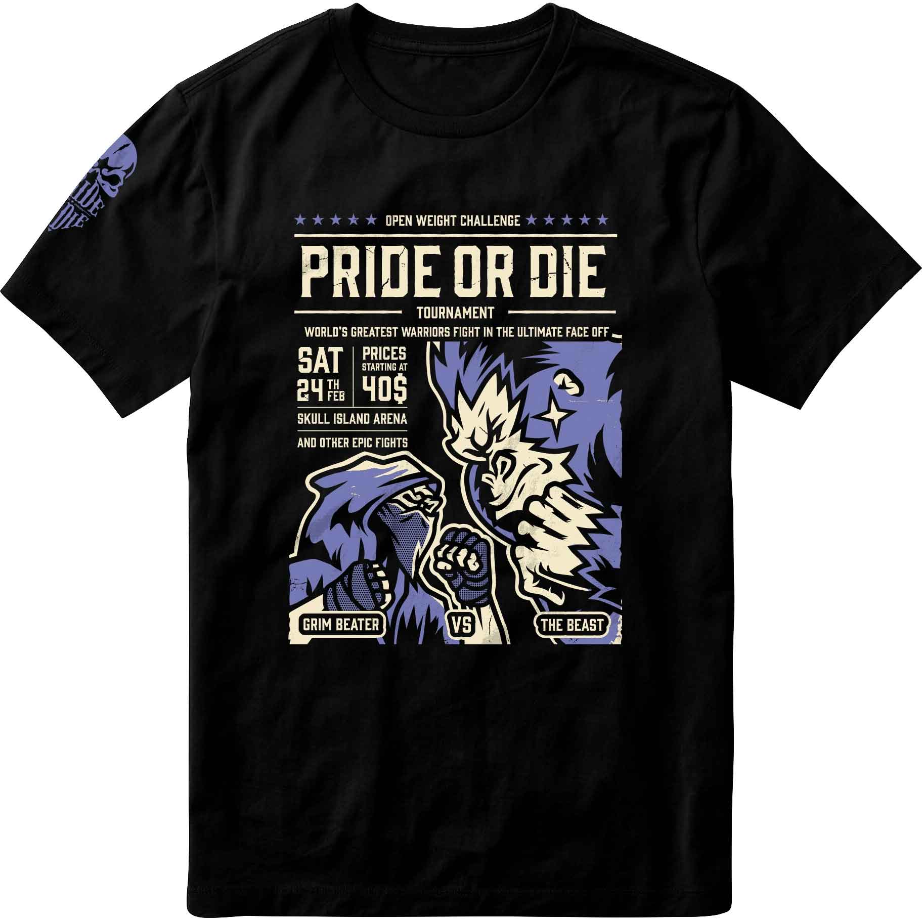 PRIDE OR DIE(PRiDEorDiE)／プライド オア ダイ　Tシャツ　　VERSUS T-SHIRT／ヴァーサス Tシャツ