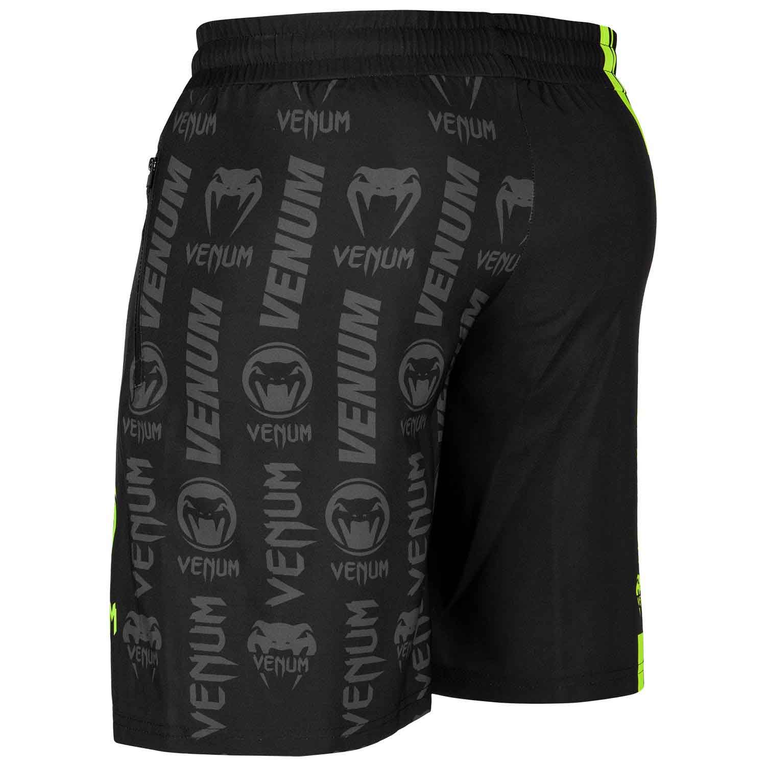 VENUM／ヴェナム　トレーニング・フィットネスショーツ　　VENUM LOGOS TRAINING SHORTS／ヴェナム・ロゴス トレーニングショーツ（黒／ネオイエロー）