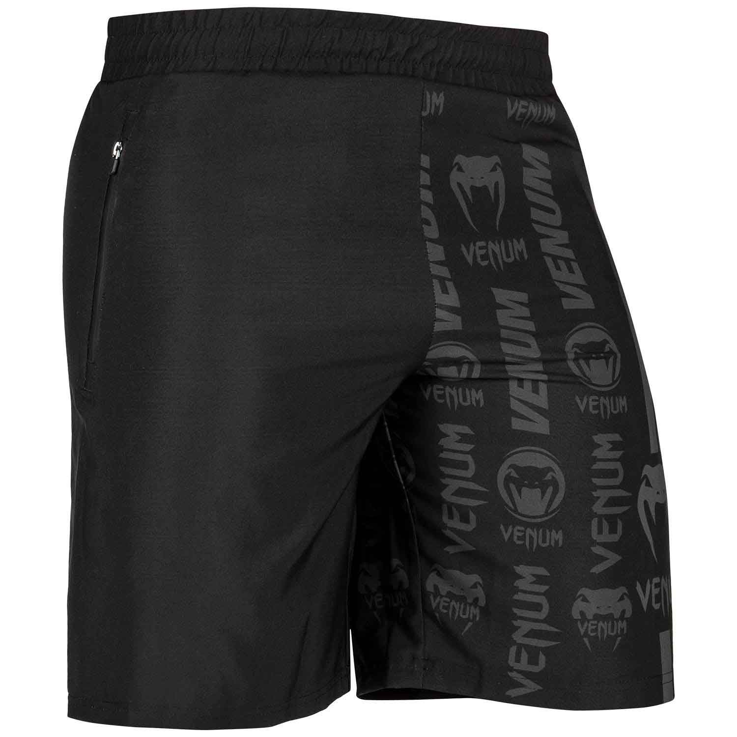 VENUM／ヴェナム　トレーニング・フィットネスショーツ　　VENUM LOGOS TRAINING SHORTS／ヴェナム・ロゴス トレーニングショーツ（マットブラック）