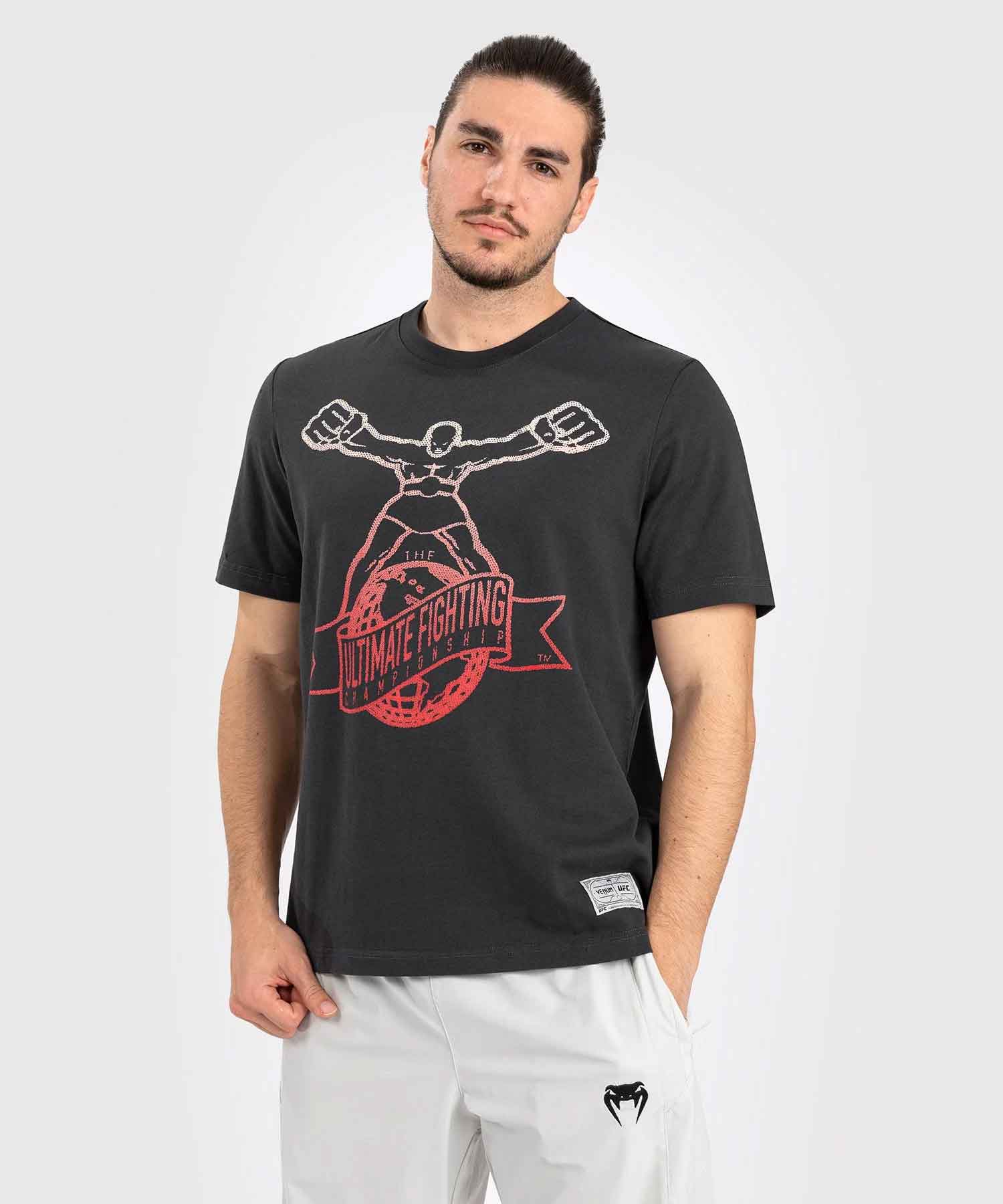 UFC by Venum Ulti-Man T-Shirt／UFC by Venum アルティマンTシャツ（ダークグレー／レッド）