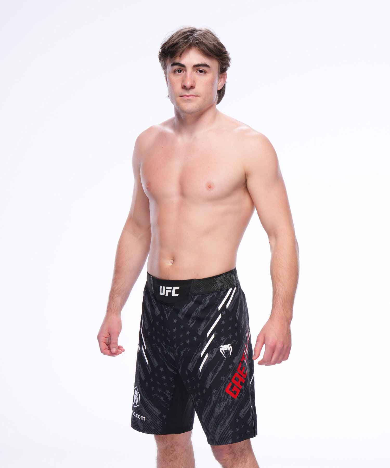 VENUM／ヴェナム　ファイトショーツ　　UFC Unrivaled by Venum Men's Black Justin Gaethje Fight Short／UFC Unrivaled by ヴェナム メンズ ジャスティン・ゲイジー ファイトショーツ