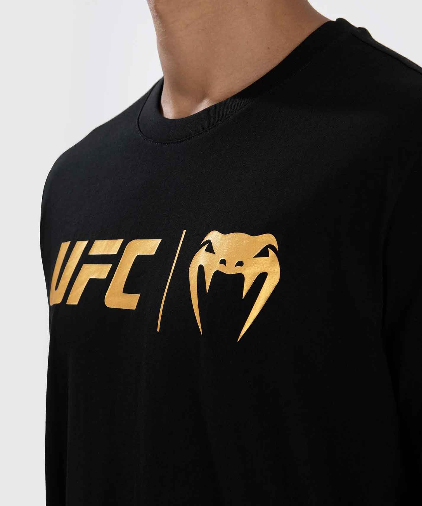 VENUM／ヴェナム　Tシャツ　　UFC Venum Classic T-Shirt／UFC VENUM クラシック Tシャツ（黒／ゴールド）