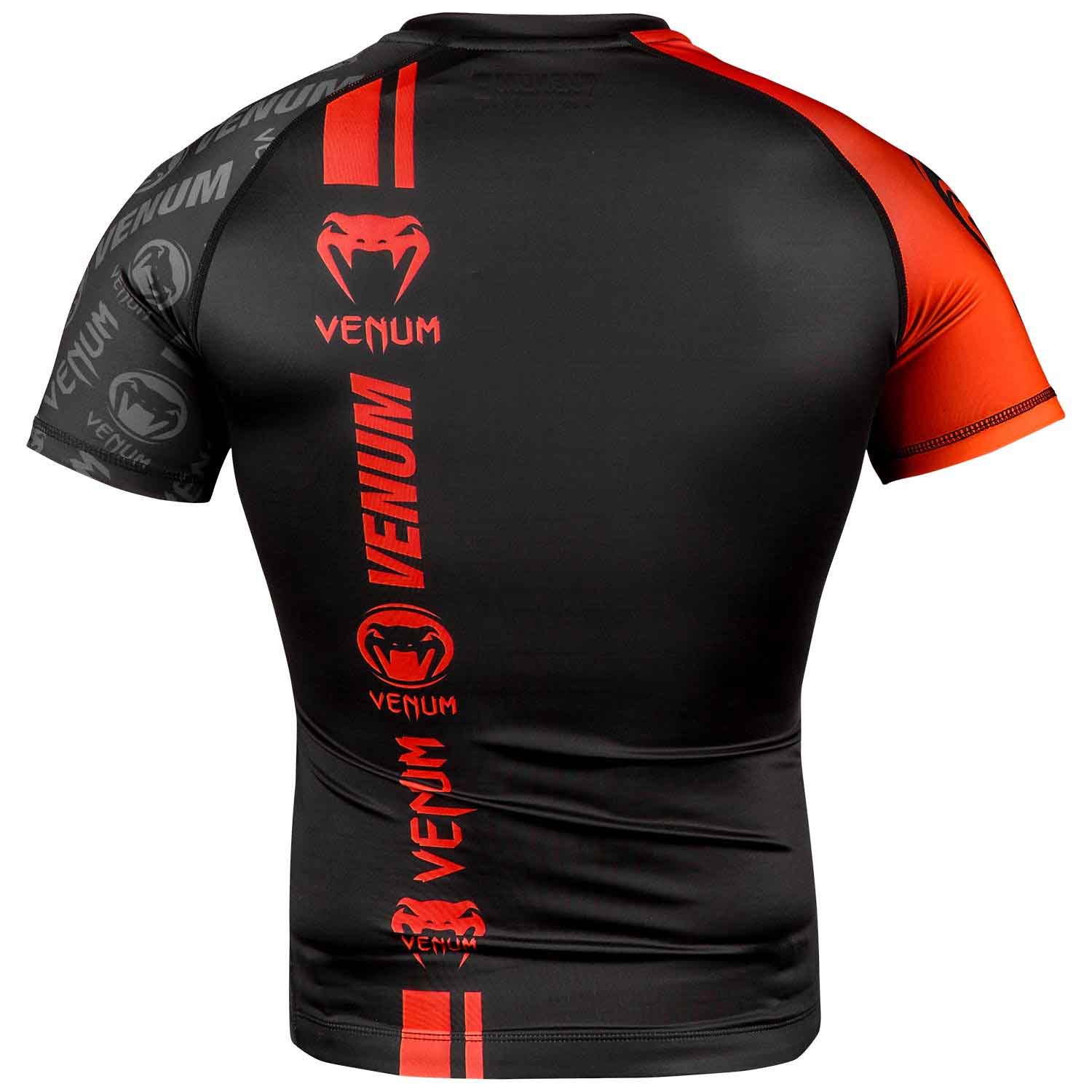 VENUM／ヴェナム　ラッシュガード　　VENUM LOGOS RASHGUARD／ヴェナム・ロゴス ラッシュガード ショート（黒／レッド）