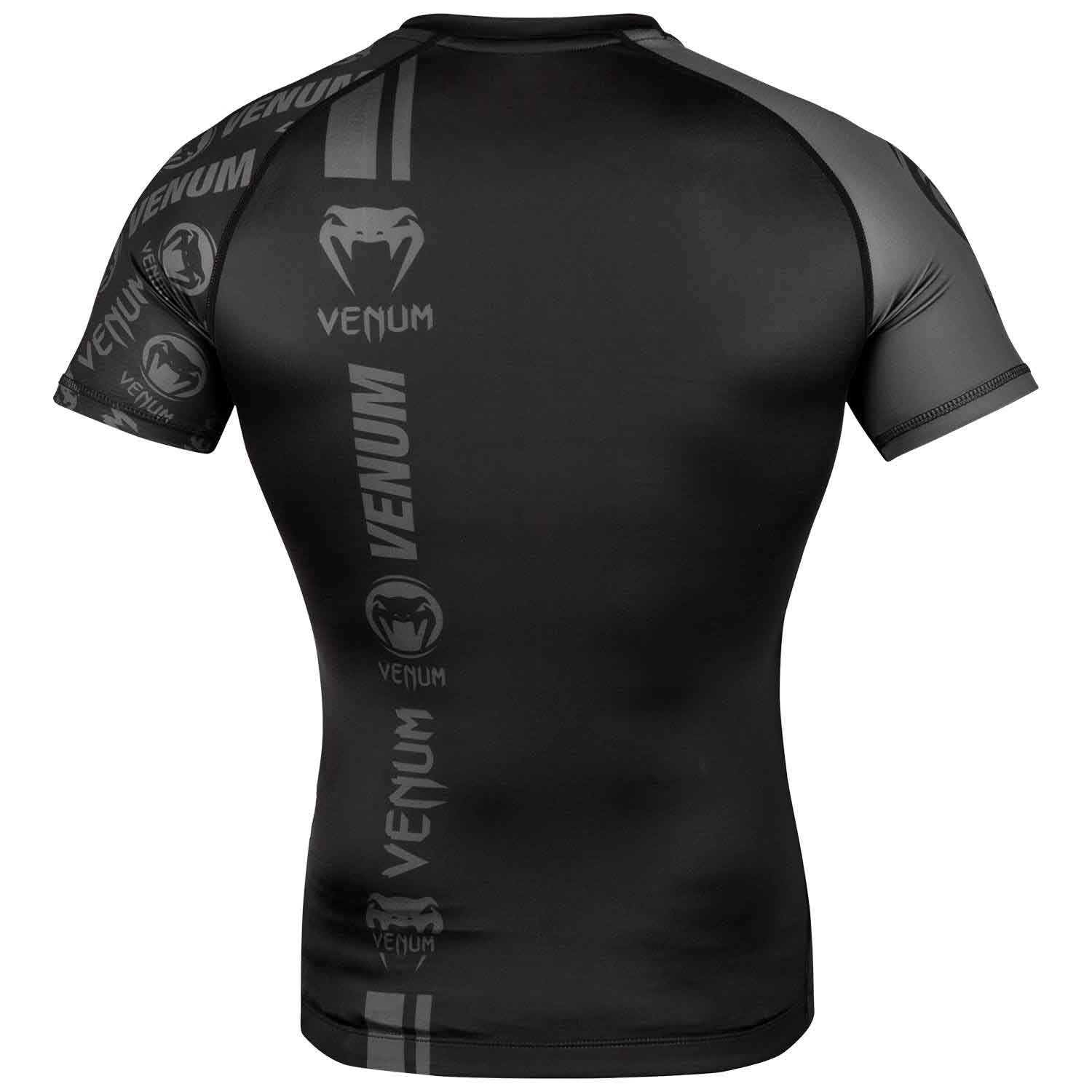 VENUM／ヴェナム　ラッシュガード　　VENUM LOGOS RASHGUARD／ヴェナム・ロゴス ラッシュガード ショート（マットブラック）