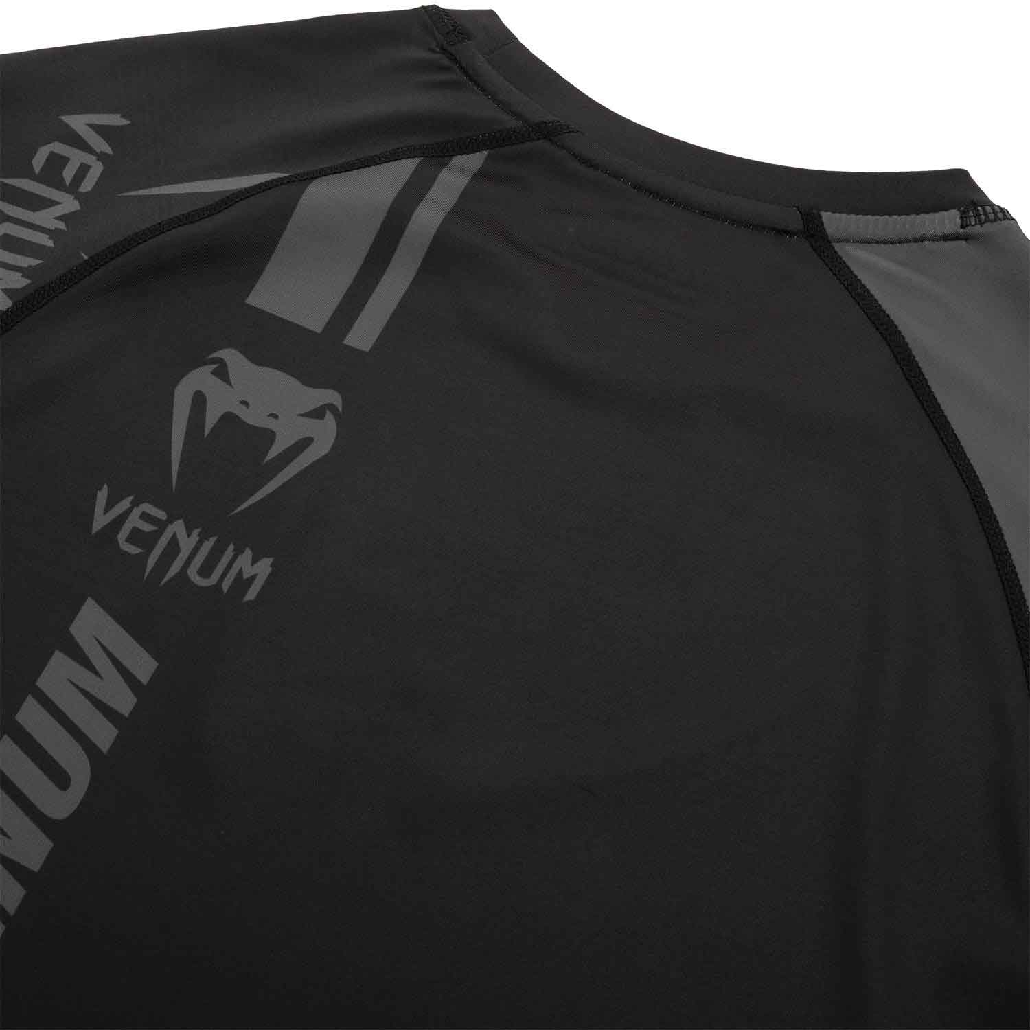 VENUM／ヴェナム　ラッシュガード　　VENUM LOGOS RASHGUARD／ヴェナム・ロゴス ラッシュガード ショート（マットブラック）