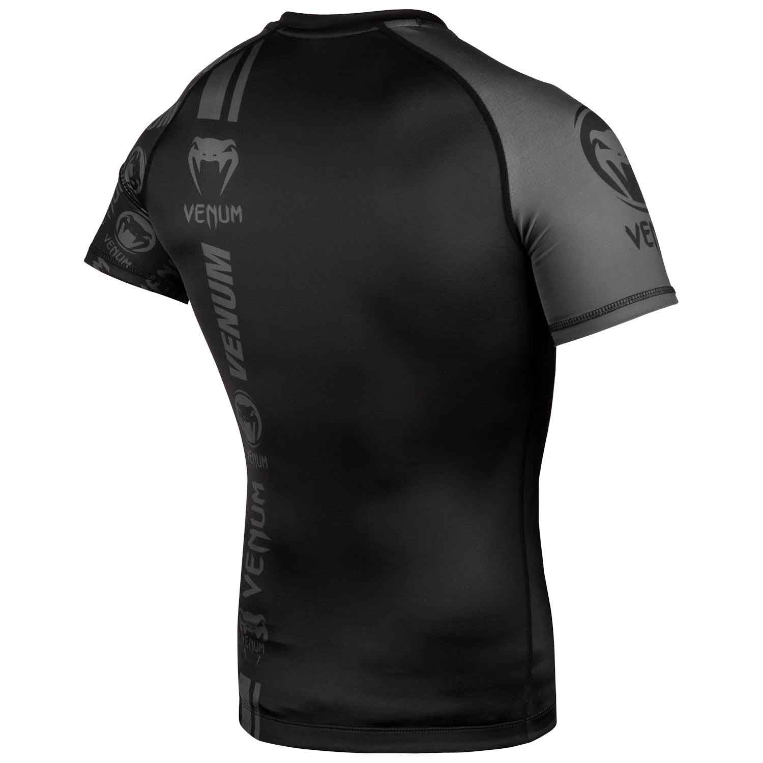 VENUM／ヴェナム　ラッシュガード　　VENUM LOGOS RASHGUARD／ヴェナム・ロゴス ラッシュガード ショート（マットブラック）