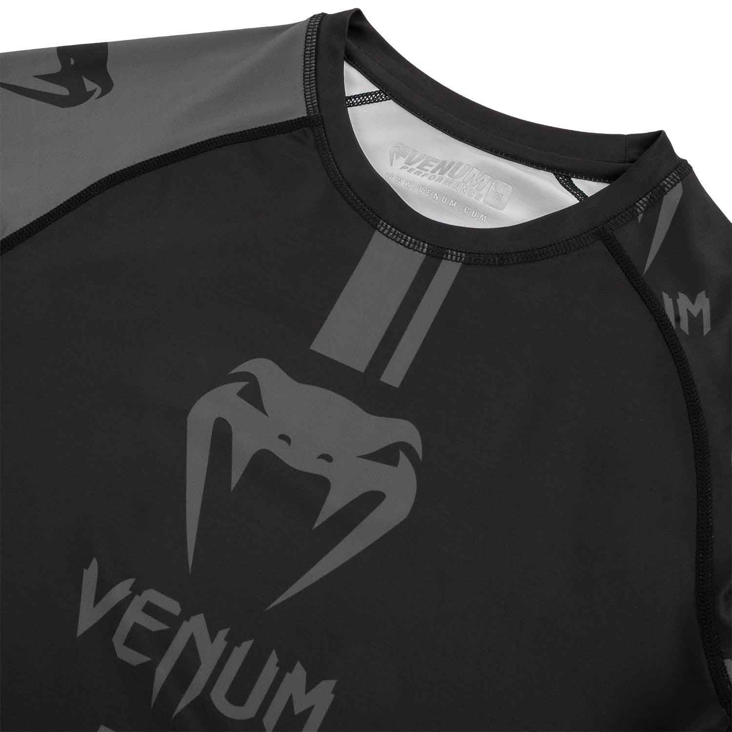 VENUM／ヴェナム　ラッシュガード　　VENUM LOGOS RASHGUARD／ヴェナム・ロゴス ラッシュガード ショート（マットブラック）