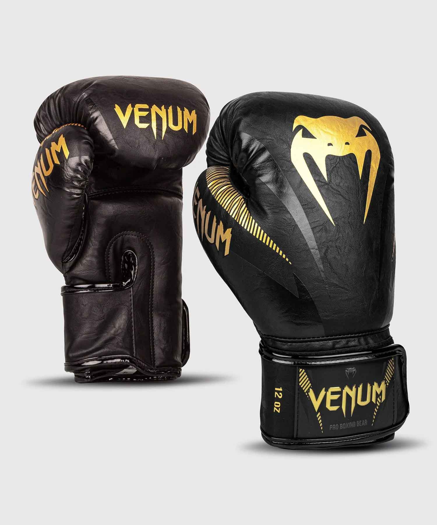VENUM／ヴェナム　ボクシンググローブ　　IMPACT BOXING GLOVES／インパクト ボクシンググローブ（黒／ゴールド）