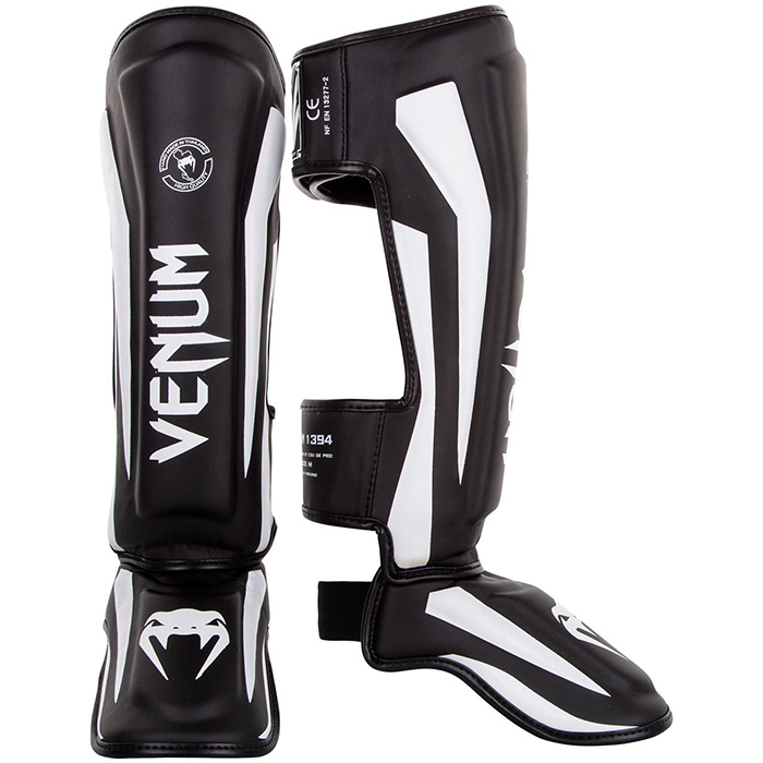 VENUM／ヴェナム　シンガード（レガース）　　ELITE STANDUP SHINGUARDS／エリート スタンドアップ シンガード（黒／白）