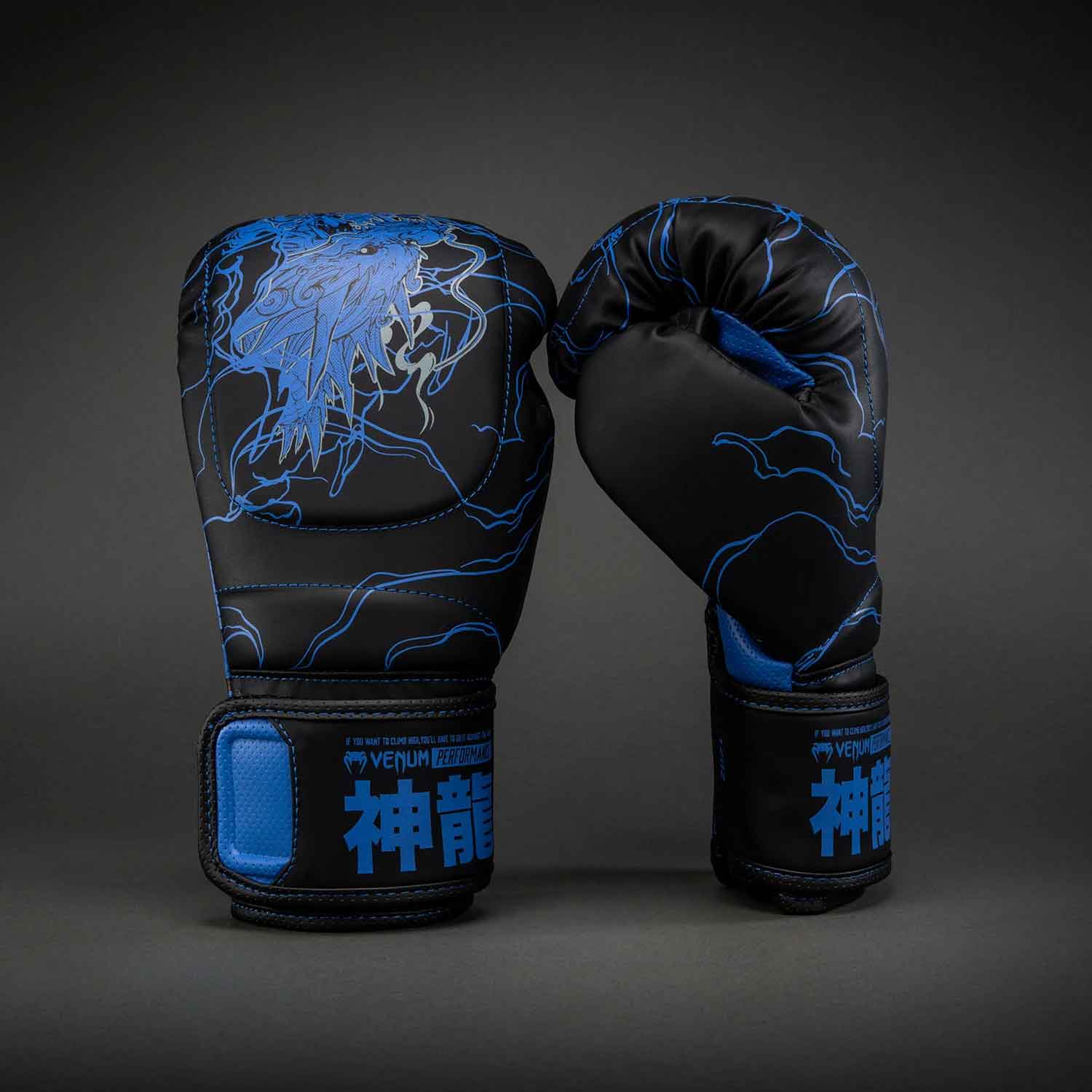 VENUM／ヴェナム　ボクシンググローブ　　Thunder Dragon Boxing Gloves／サンダー ドラゴン ボクシンググローブ（黒／ブルー）