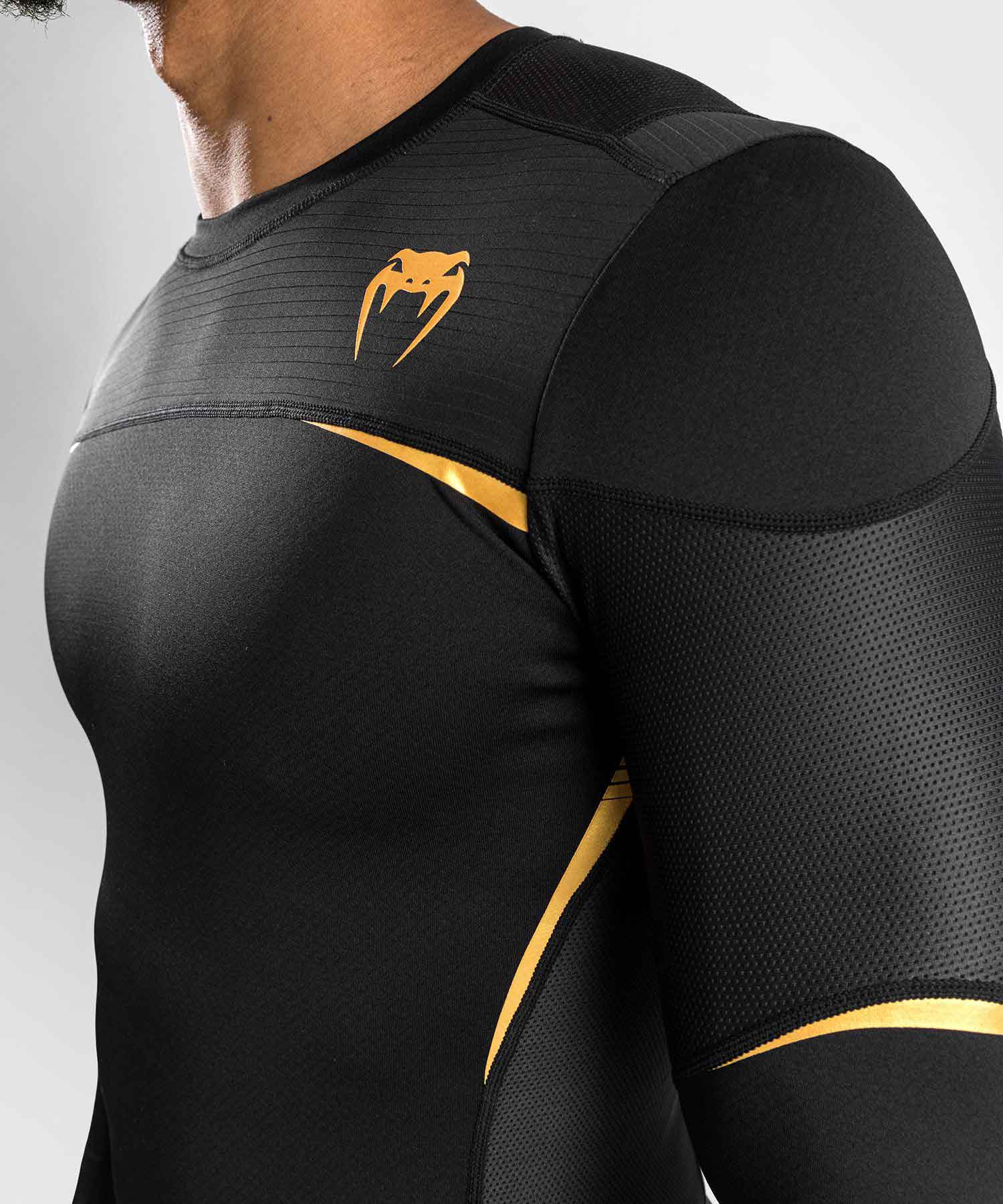 VENUM／ヴェナム　ラッシュガード　　TEMPEST 2.0 RASHGUARD LONG SLEEVES／テンペスト 2.0 ラッシュガード ロングスリーブ（黒／ゴールド／ダークグレー）