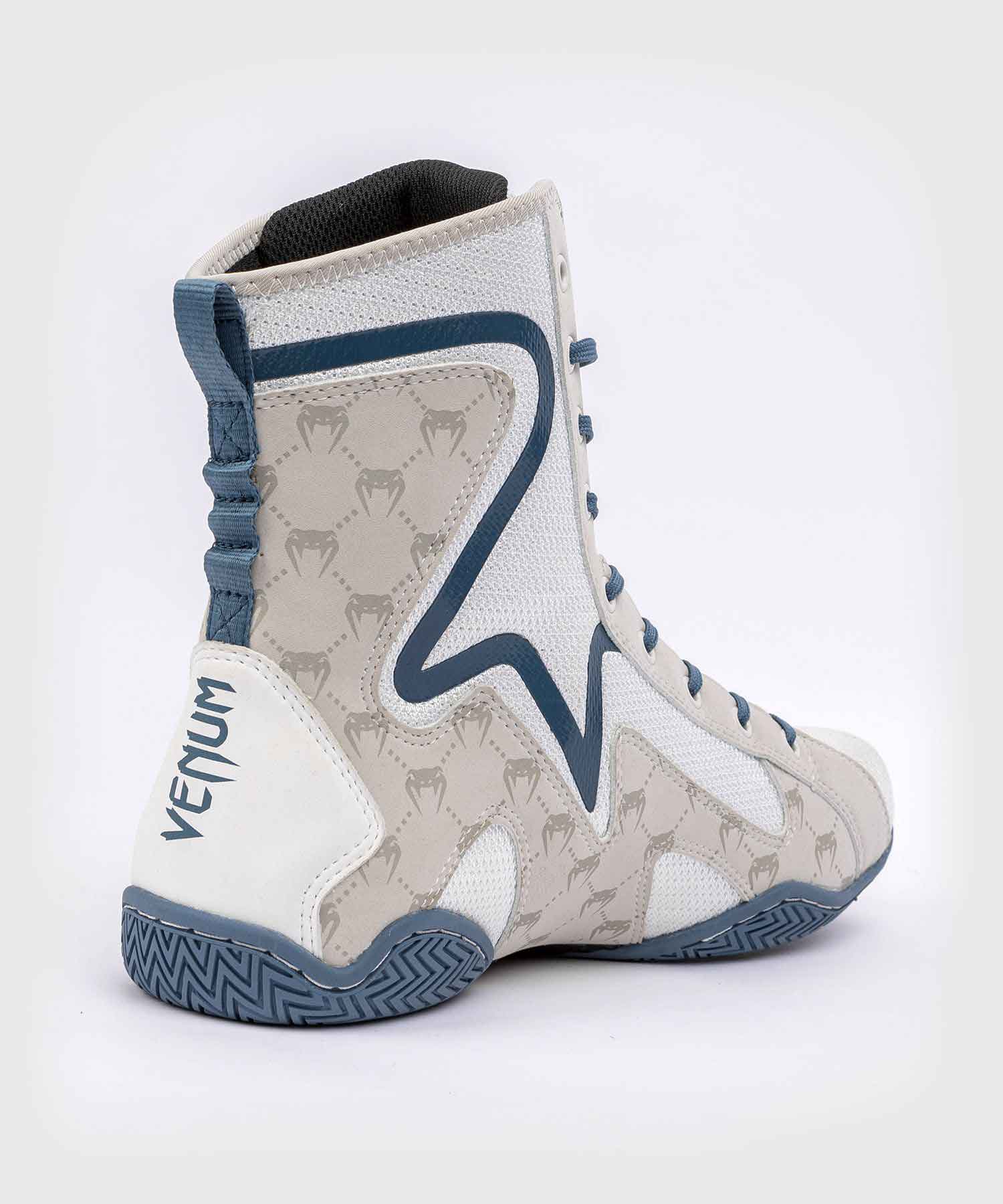 VENUM／ヴェナム　ボクシングシューズ　　ELITE EVO MONOGRAM BOXING SHOES／エリート エヴォ モノグラム ボクシングシューズ（白／ライトブルー）