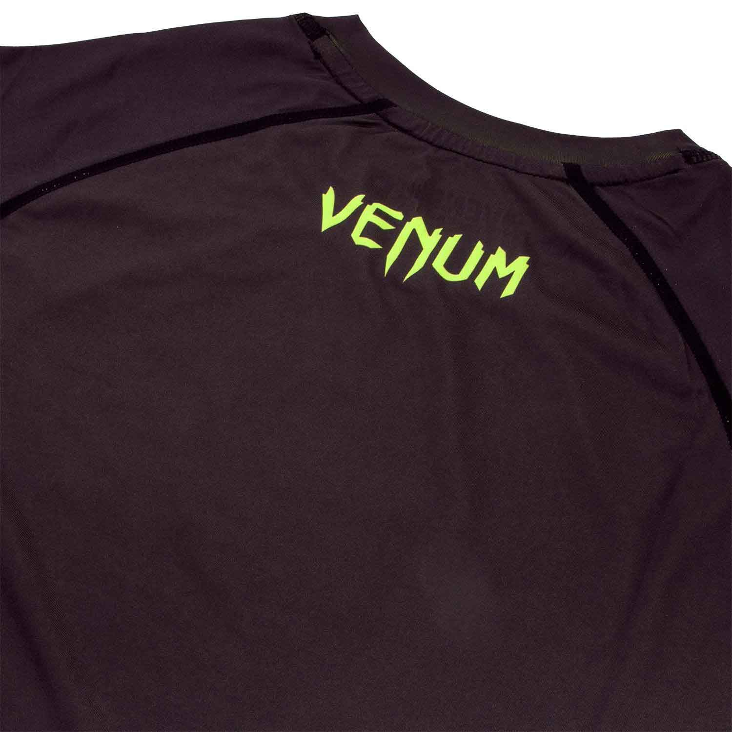 VENUM／ヴェナム　コンプレッションシャツ　　CONTENDER 3.0 COMPRESSION - SHORT／コンテンダー 3.0 コンプレッション ショート（黒／ネオイエロー）