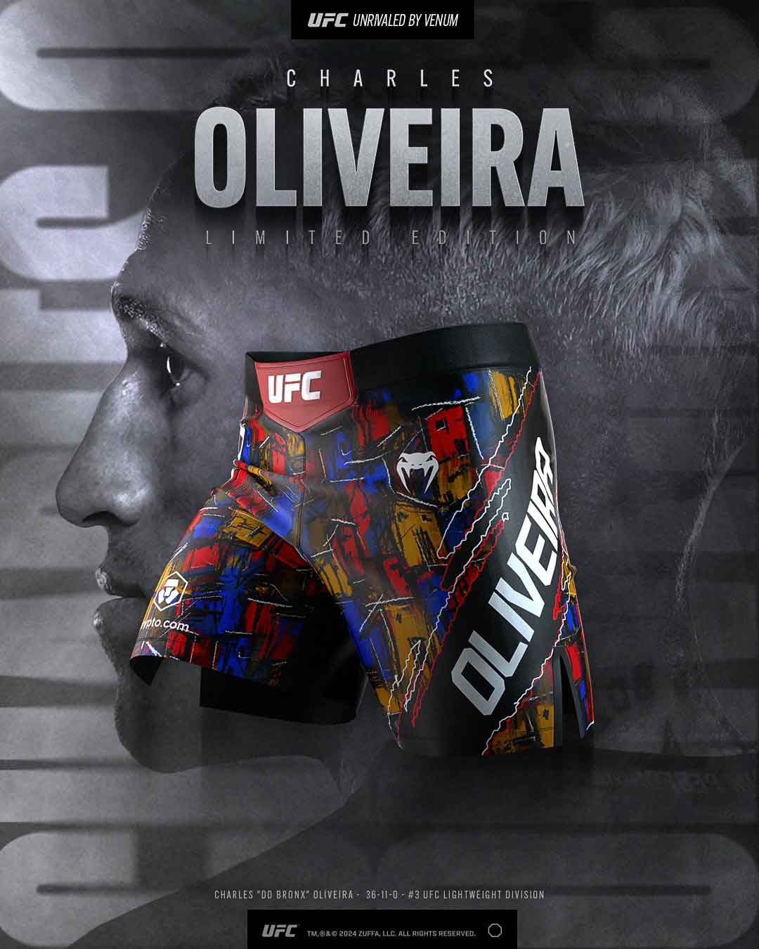 VENUM／ヴェナム ファイトショーツ UFC Unrivaled by Venum Charles