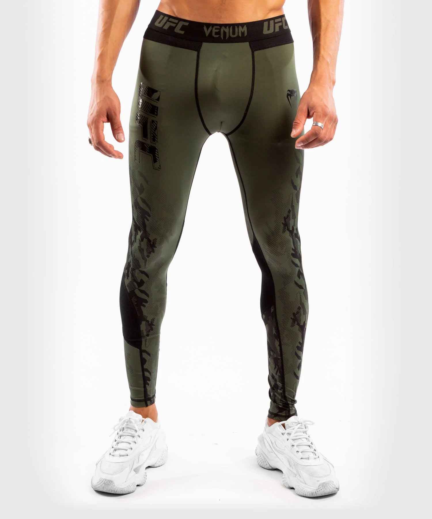 VENUM／ヴェナム　コンプレッションスパッツ（タイツ）　　UFC VENUM AUTHENTIC FIGHT WEEK MEN'S PERFORMANCE TIGHT／UFC VENUM オーセンティック ファイトウィーク メンズ パフォーマンス タイツ（スパッツ）カーキ