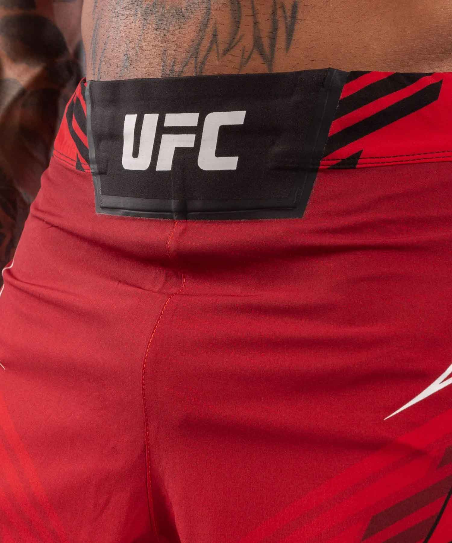 VENUM／ヴェナム　ファイトショーツ　　UFC VENUM AUTHENTIC FIGHT NIGHT MEN'S SHORTS SHORT FIT／UFC VENUM オーセンティック ファイトナイト メンズ ショーツ ショート フィット（レッド／黒）