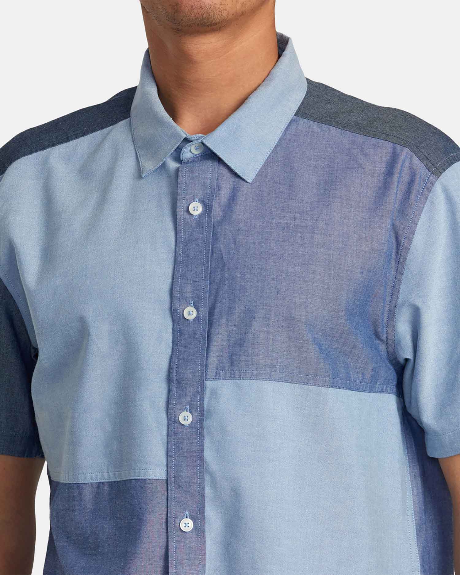 RVCA／ルーカ（ルカ）　シャツ　　Patchwork SS／パッチワーク ショートスリーブシャツ