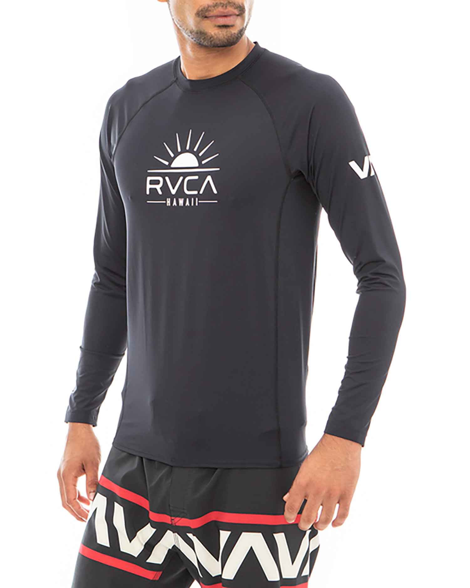 RVCA／ルーカ（ルカ）　ラッシュガード　　SUNNY HAWAII LS RASHGUARD／サニー ハワイ ロングスリーブ ラッシュガード