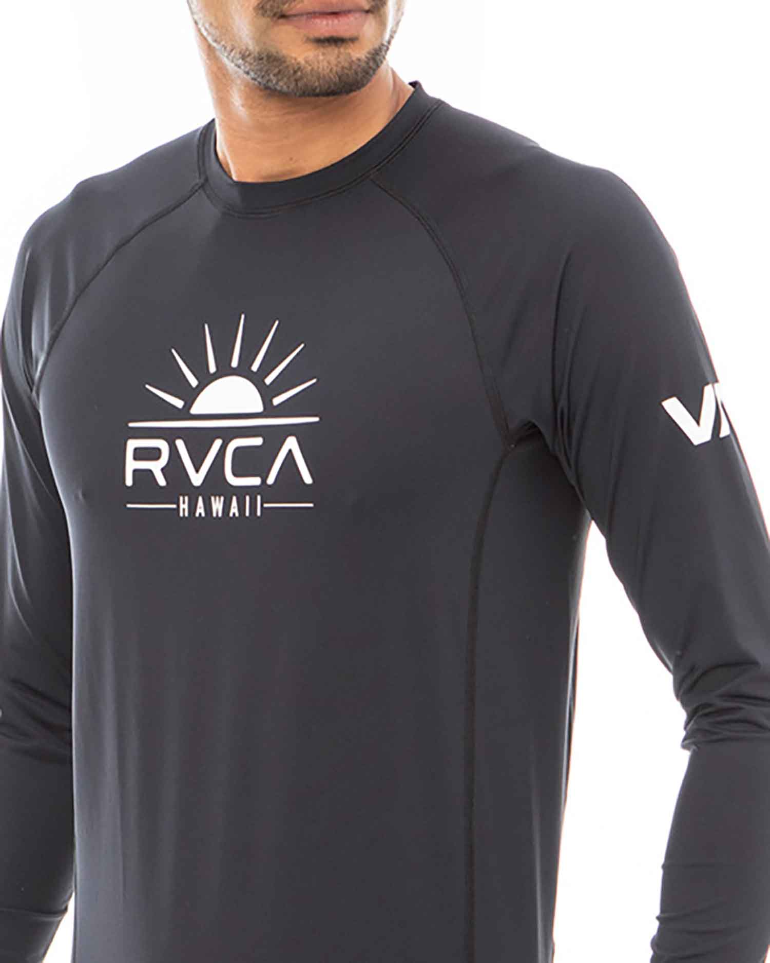 RVCA／ルーカ（ルカ）　ラッシュガード　　SUNNY HAWAII LS RASHGUARD／サニー ハワイ ロングスリーブ ラッシュガード