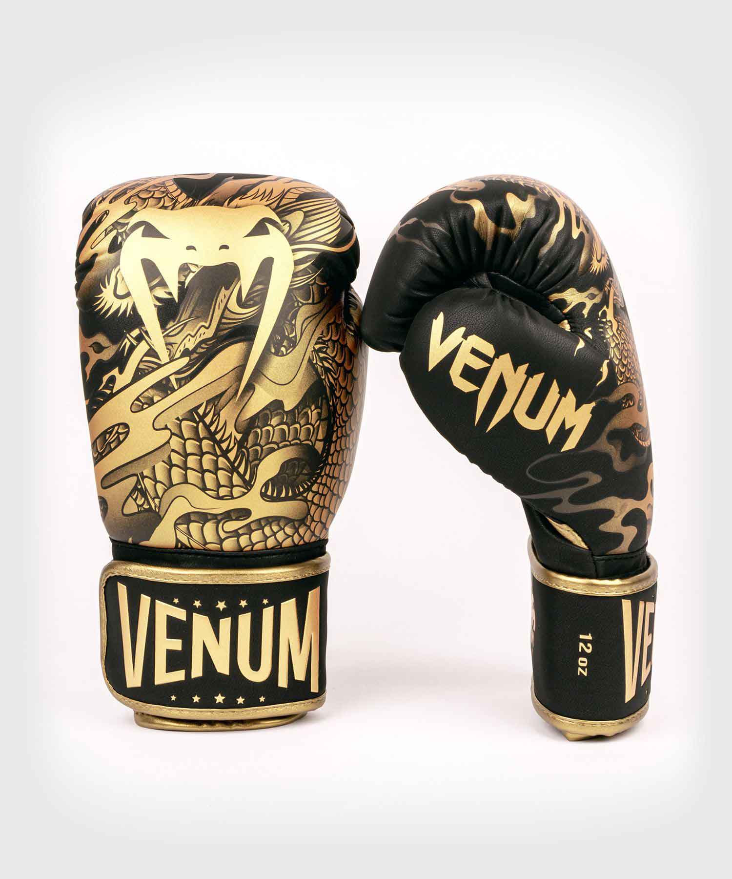 VENUM／ヴェナム　ボクシンググローブ　　DRAGON'S FLIGHT BOXING GLOVES／ドラゴンズ フライト ボクシンググローブ（黒／ブロンズ）