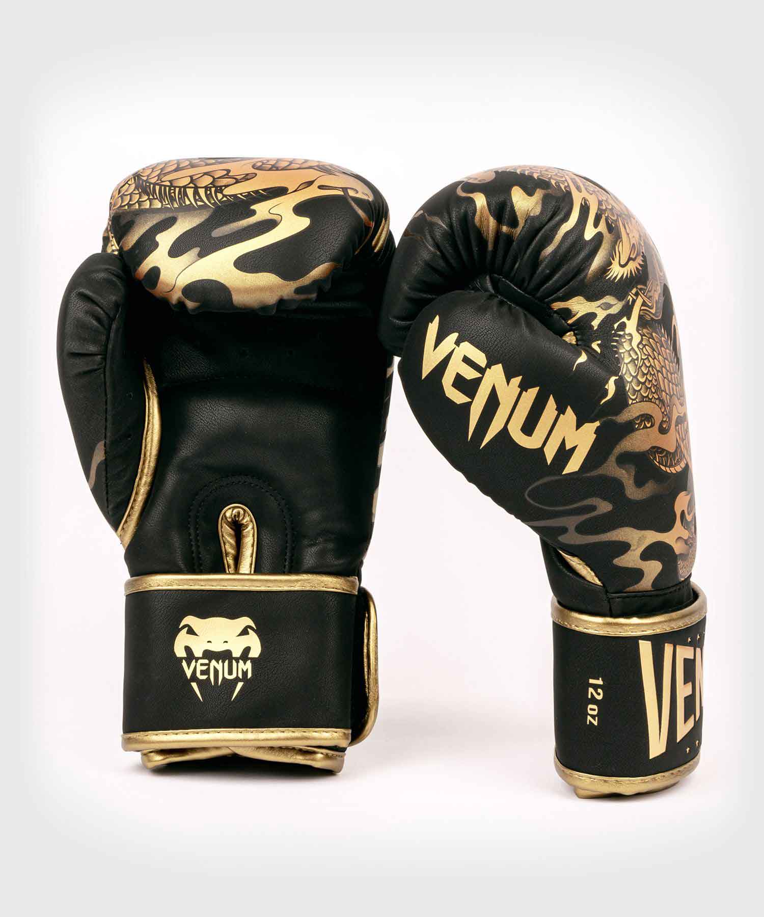 VENUM／ヴェナム　ボクシンググローブ　　DRAGON'S FLIGHT BOXING GLOVES／ドラゴンズ フライト ボクシンググローブ（黒／ブロンズ）