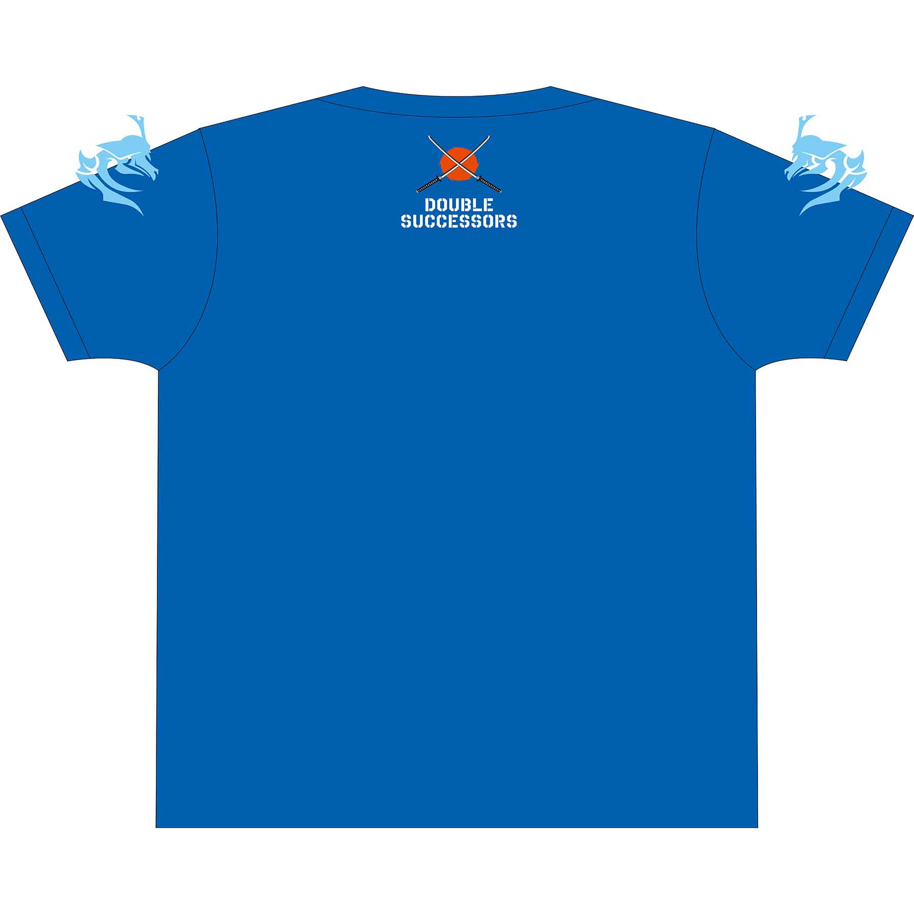 Tri-Fight／トライファイト　　YUTAKA SAITO & MASAKATSU UEDA「DOUBLE SUCCESSORS」T-SHIRT／斎藤裕 & 上田将勝「ダブル・サクセサース」Tシャツ（ユタカブルー）
