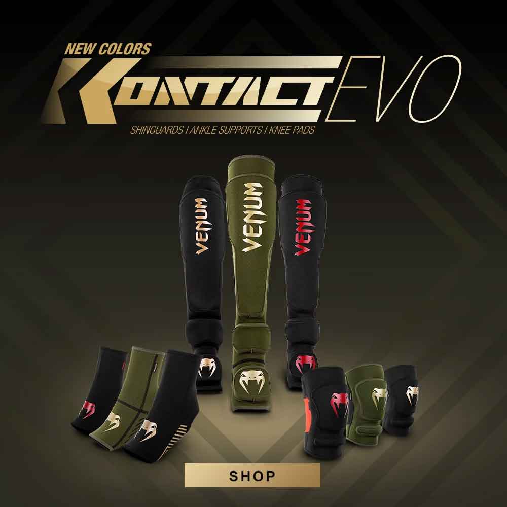 VENUM／ヴェナム　アクセサリー　　KONTACT EVO SHINGUARDS／コンタクト EVO シンガード（カーキ／ゴールド）