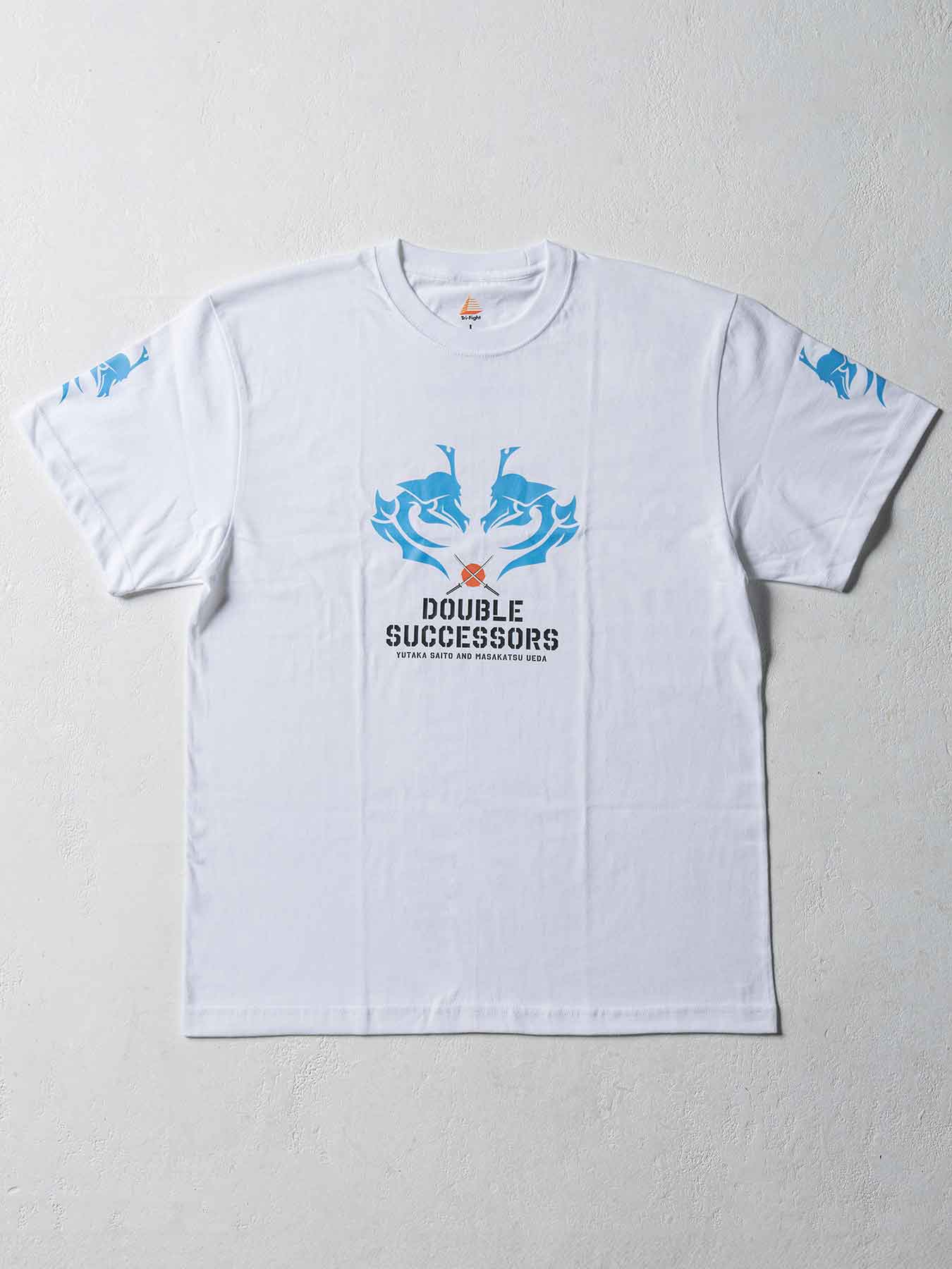 YUTAKA SAITO & MASAKATSU UEDA「DOUBLE SUCCESSORS」T-SHIRT／斎藤裕 & 上田将勝「ダブル・サクセサース」Tシャツ（白）