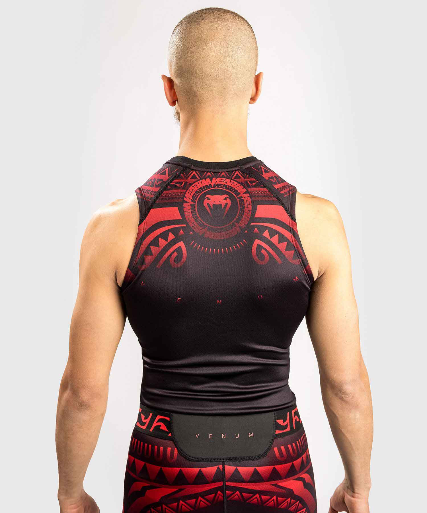 VENUM／ヴェナム　ラッシュガード　　NAKAHI RASHGUARD SLEEVELESS／ナカヒ ラッシュガード スリーブレス（黒／レッド）