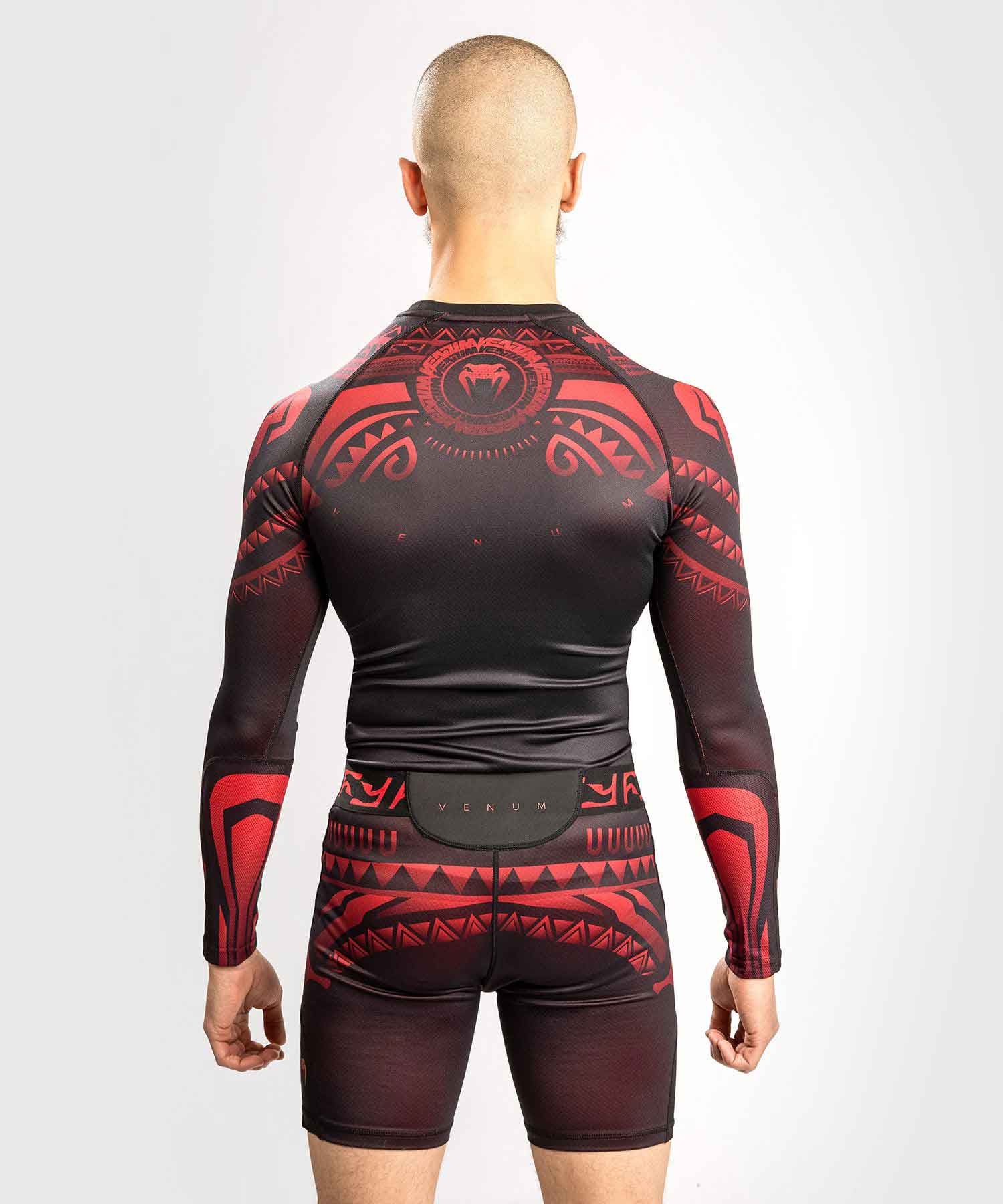 VENUM／ヴェナム　ラッシュガード　　NAKAHI RASHGUARD LONG SLEEVES／ナカヒ ラッシュガード ロングスリーブ（黒／レッド）